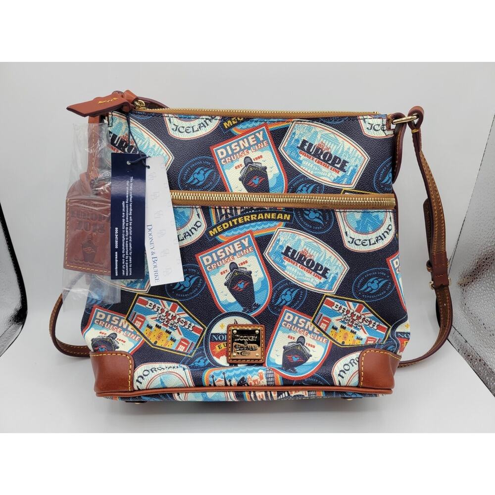 Dooney & Bourke Disney Cruise Line Europe 2018 Itinerary Crossbody Bag *NWT